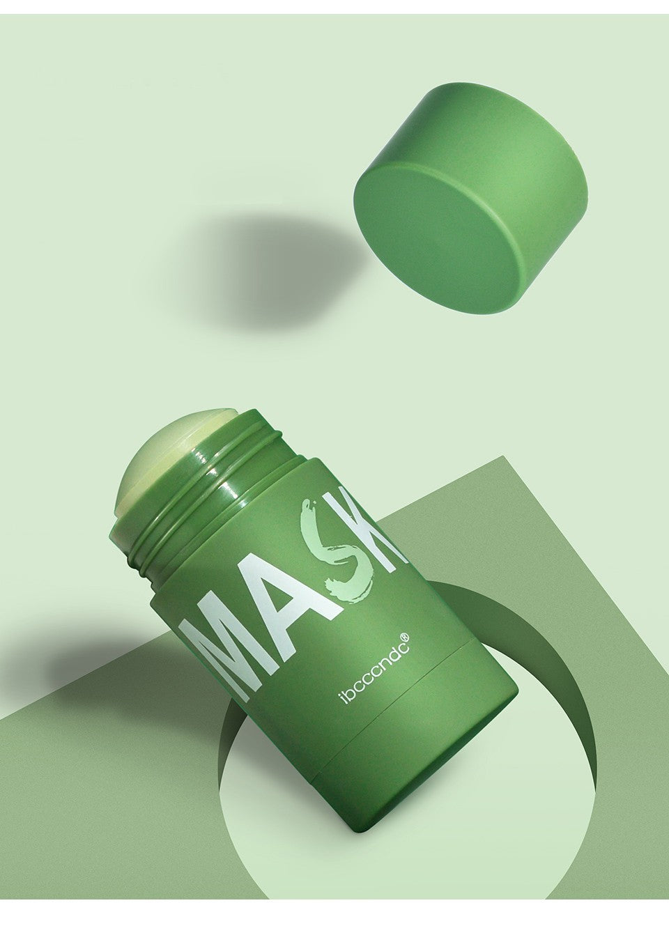 IBCCCNDC Face Mask Green Tea Clay Oil Control Deep Cleaning Blackhead Remover Purifying Shrinks Pores Nourishing Acne Treatment