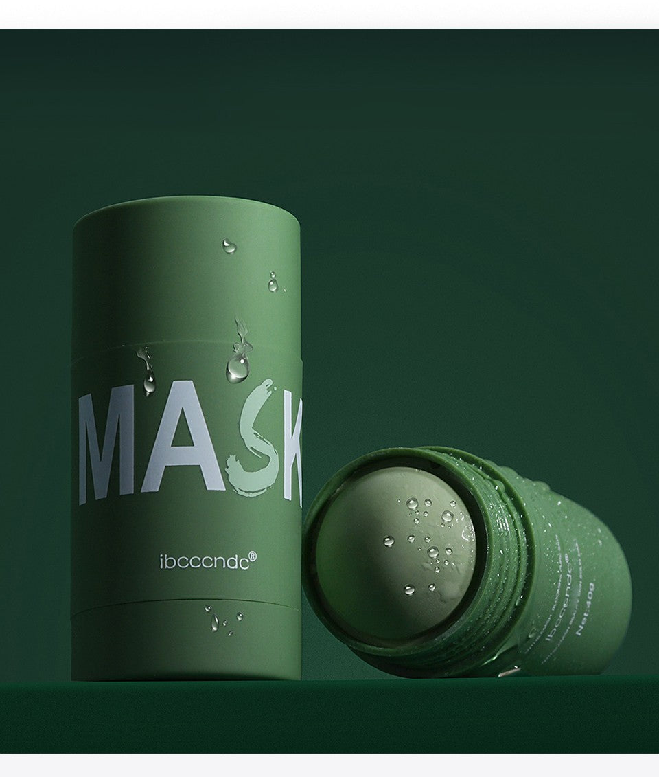 IBCCCNDC Face Mask Green Tea Clay Oil Control Deep Cleaning Blackhead Remover Purifying Shrinks Pores Nourishing Acne Treatment