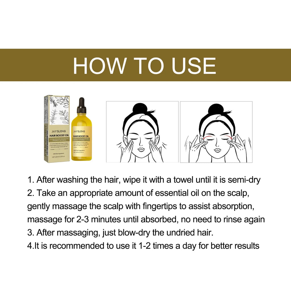 Hair Growth Serum Dense Regrowth Baldness Repair Preventing Hair Loss Nourishing Smoothing Split Ends Fast Growing Essential Oil