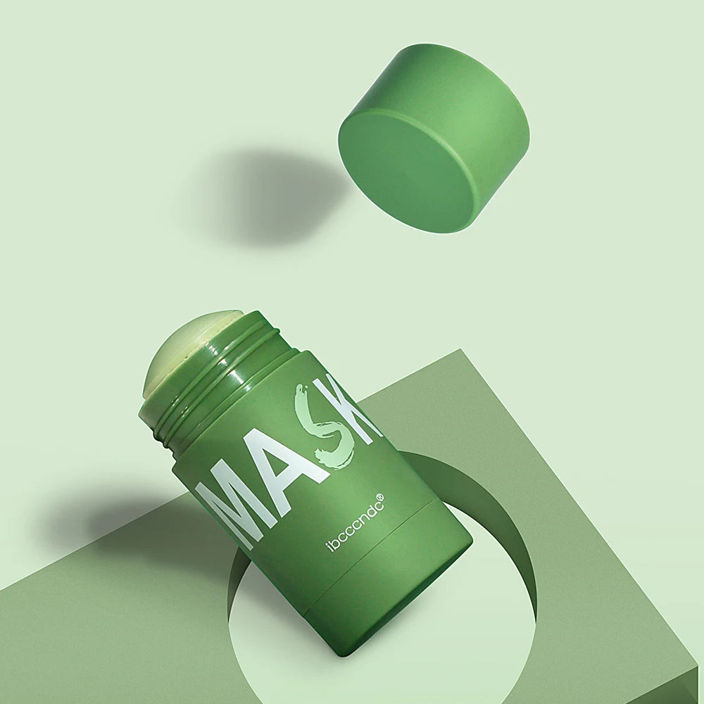 IBCCCNDC Face Mask Green Tea Clay Oil Control Deep Cleaning Blackhead Remover Purifying Shrinks Pores Nourishing Acne Treatment