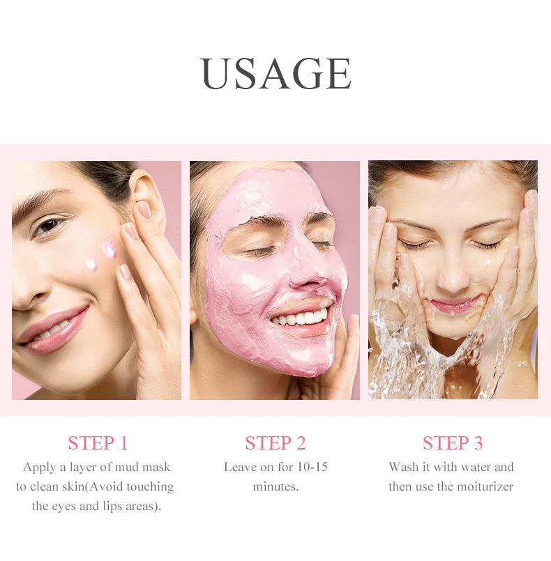 5pcs LAIKOU Japan Sakura Mud Face Mask Anti Wrinkle Night Facial Packs Skin Clean Dark Circle Moisturize Anti-Aging For Facecare