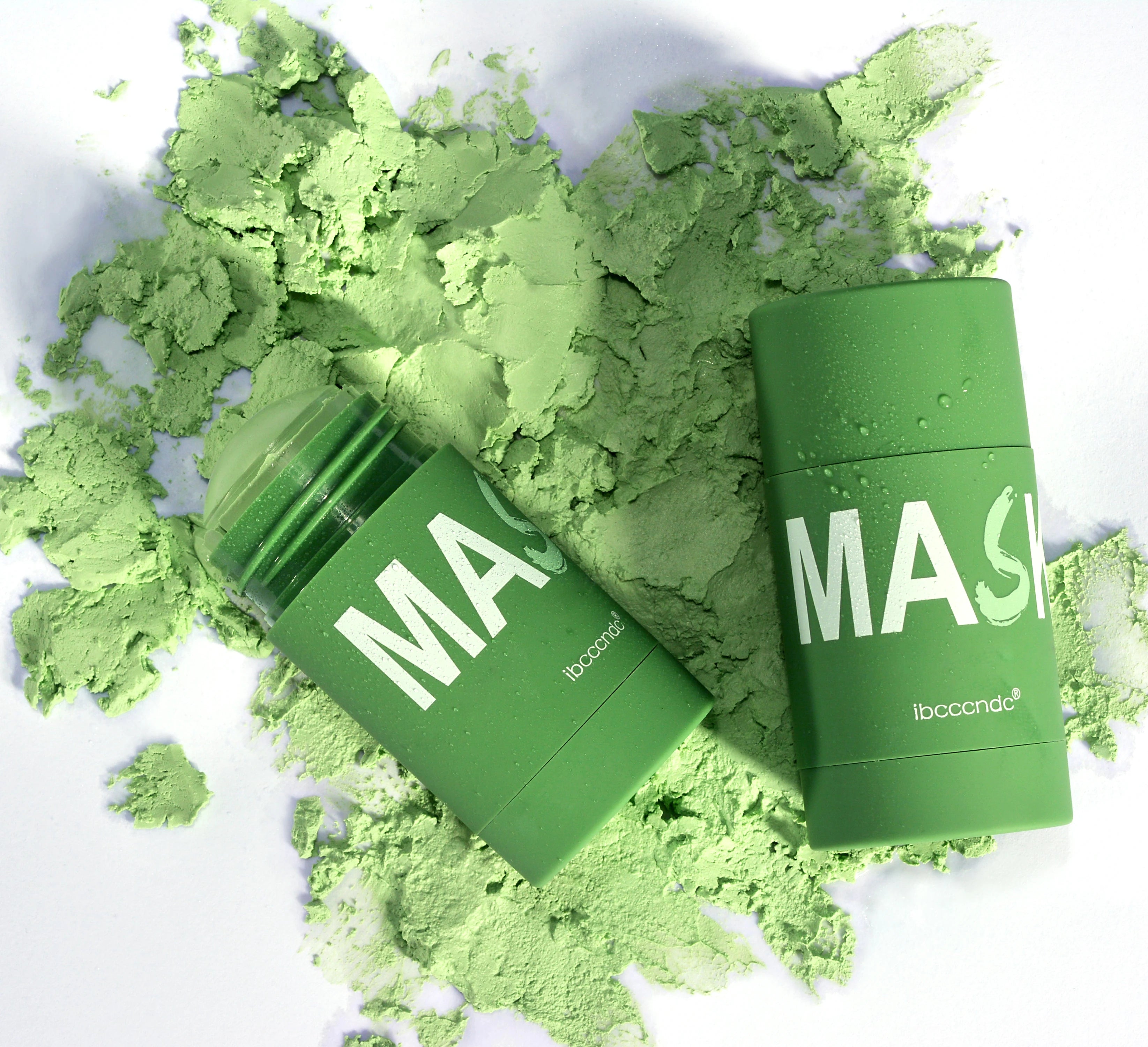 IBCCCNDC Face Mask Green Tea Clay Oil Control Deep Cleaning Blackhead Remover Purifying Shrinks Pores Nourishing Acne Treatment