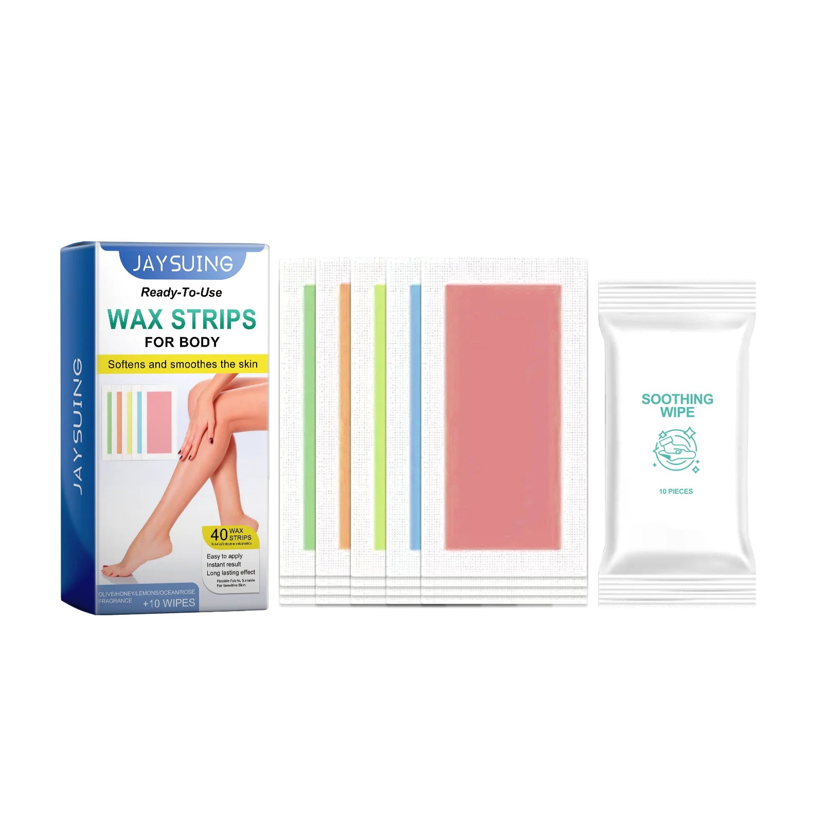 Hair Removal Wax Strips Professional Mild Nonwoven Body Depilation For Face Legs Bikini Underarm Arm Summer Epilator Beauty Tool