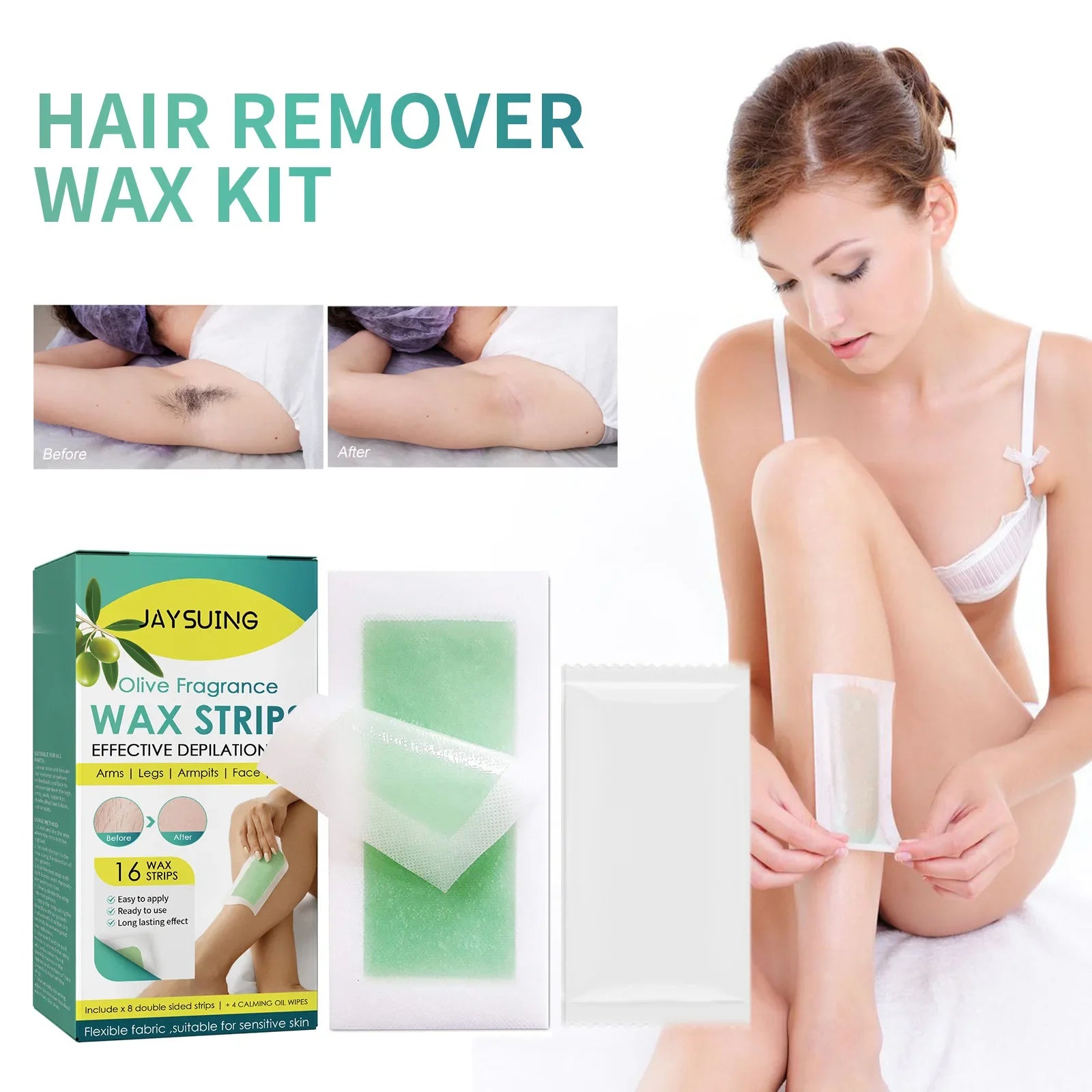 Hair Removal Wax Strips Professional Mild Nonwoven Body Depilation For Face Legs Bikini Underarm Arm Summer Epilator Beauty Tool