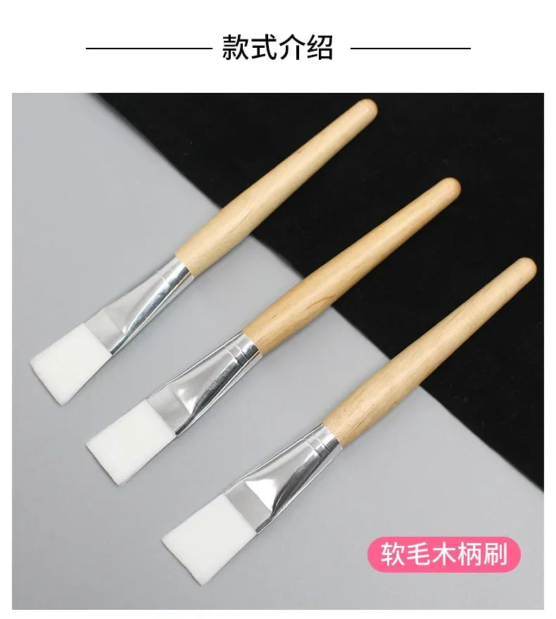 Face Skin Care Tools Mask Brushes Soft Fiber Wool Hair Brush Mud Gel Mask Applicator DIY Skin Care Face Beauty Cosmetic Skincare