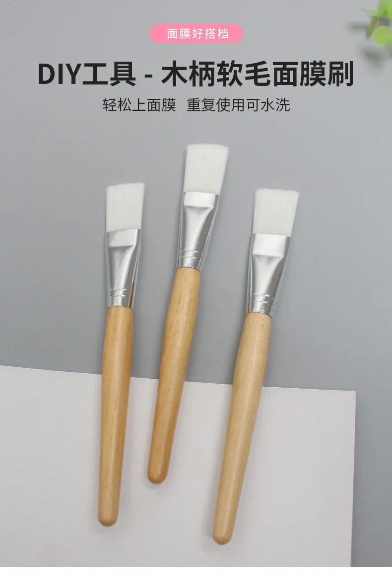 Face Skin Care Tools Mask Brushes Soft Fiber Wool Hair Brush Mud Gel Mask Applicator DIY Skin Care Face Beauty Cosmetic Skincare