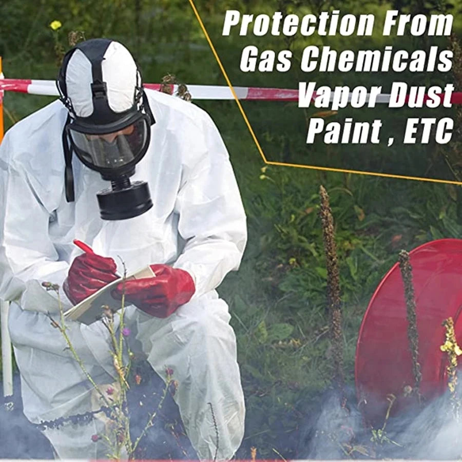 Self-Priming Full Face Mask Gas Mask Biological And Radioactive Pollution Anti-Nuclear Radiation MF14 Chemical Gas Mask