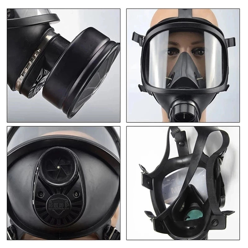 Self-Priming Full Face Mask Gas Mask Biological And Radioactive Pollution Anti-Nuclear Radiation MF14 Chemical Gas Mask