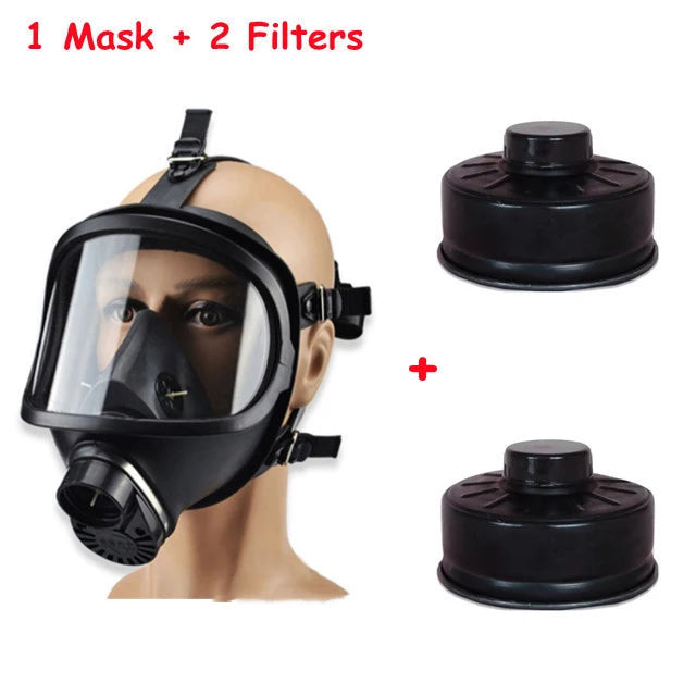 Self-Priming Full Face Mask Gas Mask Biological And Radioactive Pollution Anti-Nuclear Radiation MF14 Chemical Gas Mask