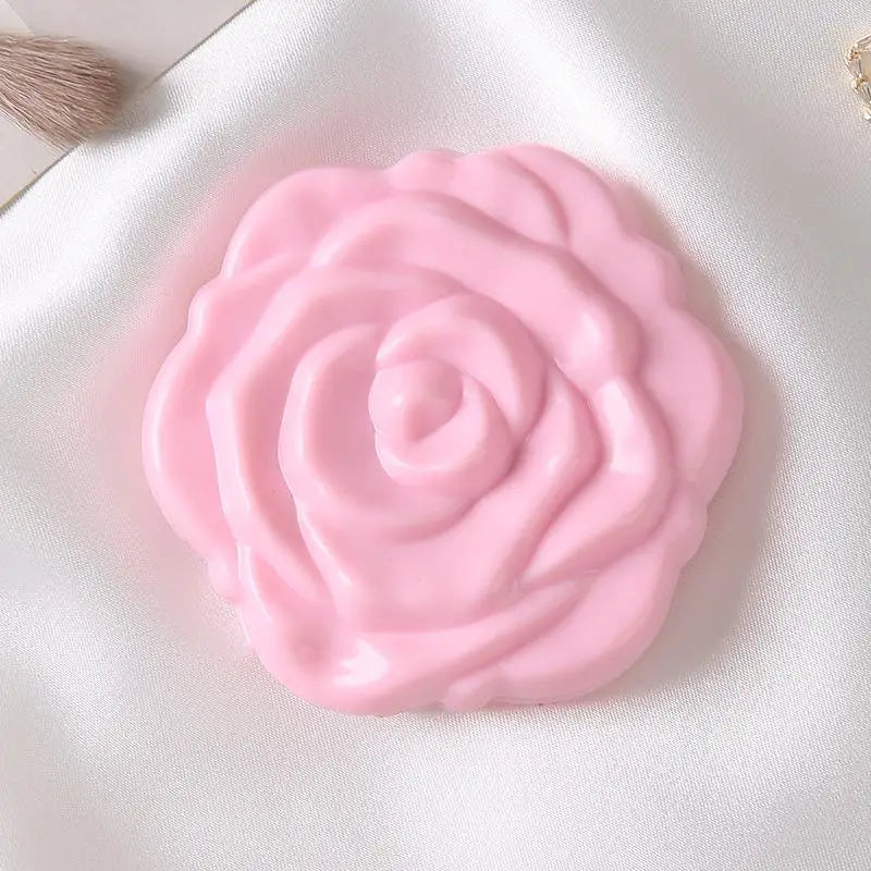 1PCS Portable Retro Rose Flower Mini Mirror Small Pocket Makeup Mirror Double Sided Hand Mirrors Compact Cosmetic Beauty Tool