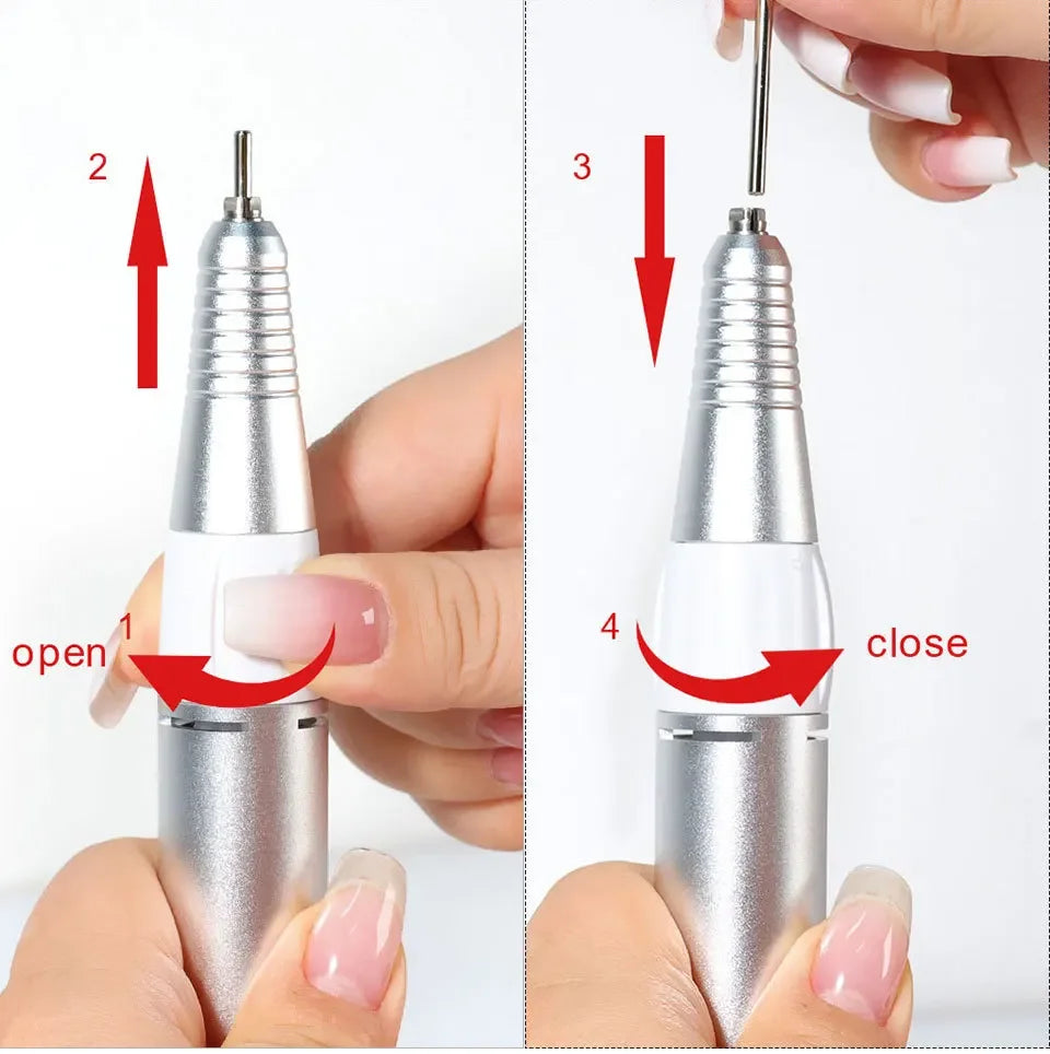 35000rpm 5 Pins PLUG Electric Nail Drill Machine Handle Handpiece Pedicure Replacement Pen Manicure Beauty Tool Accessory
