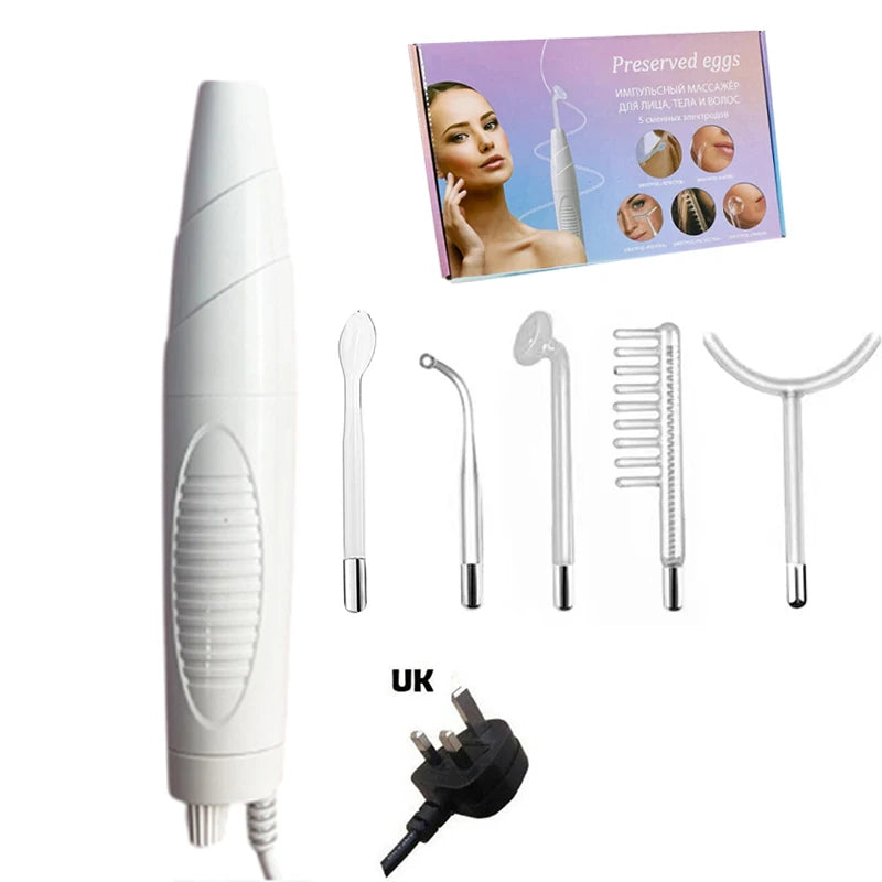 High Frequency Beauty Equipment Skin Acne Scar Removal Wand High Frequency Hair Growth Scalp Care Electrotherapy Machine