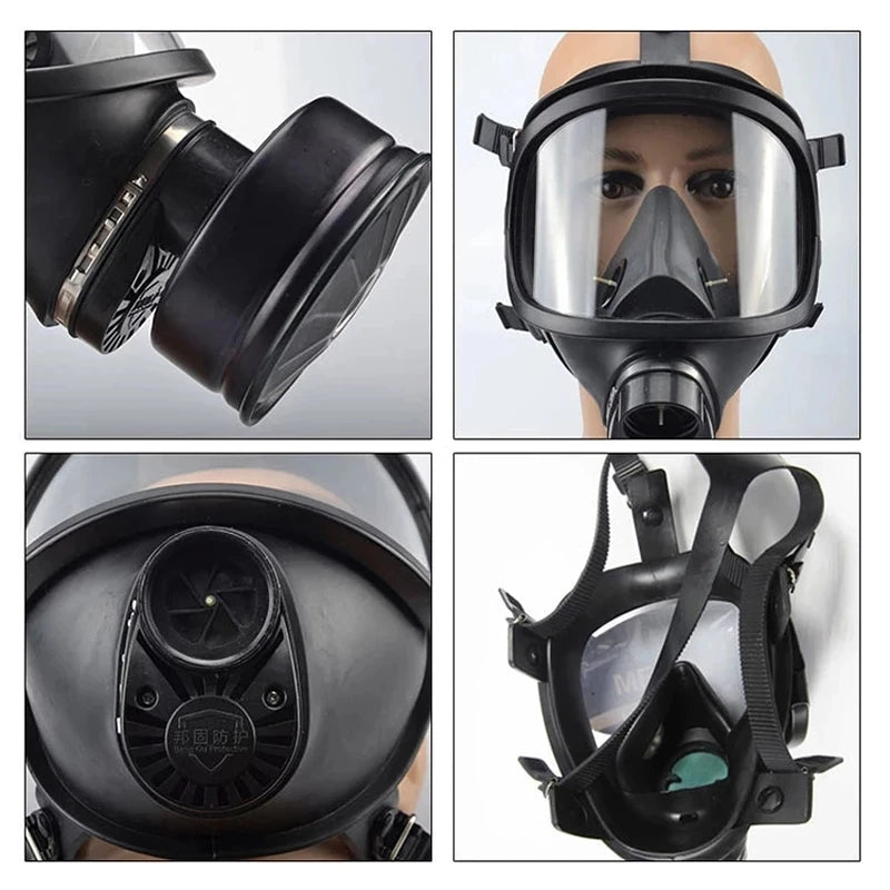 Self-Priming Full Face Mask Gas Mask Biological And Radioactive Pollution Anti-Nuclear Radiation MF14 Chemical Gas Mask