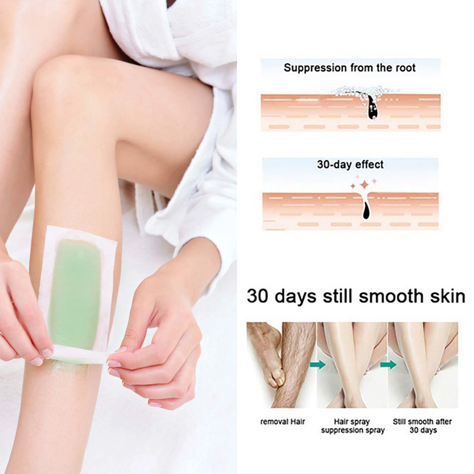 Hair Removal Wax Strips Professional Mild Nonwoven Body Depilation For Face Legs Bikini Underarm Arm Summer Epilator Beauty Tool